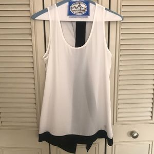 Express white silky top